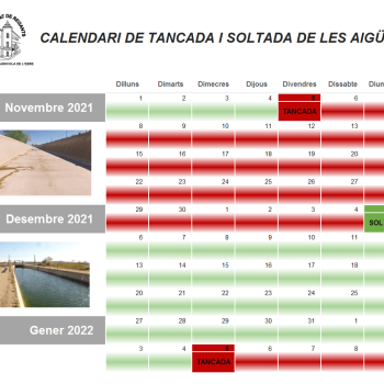 Calendari Tancada i Soltada