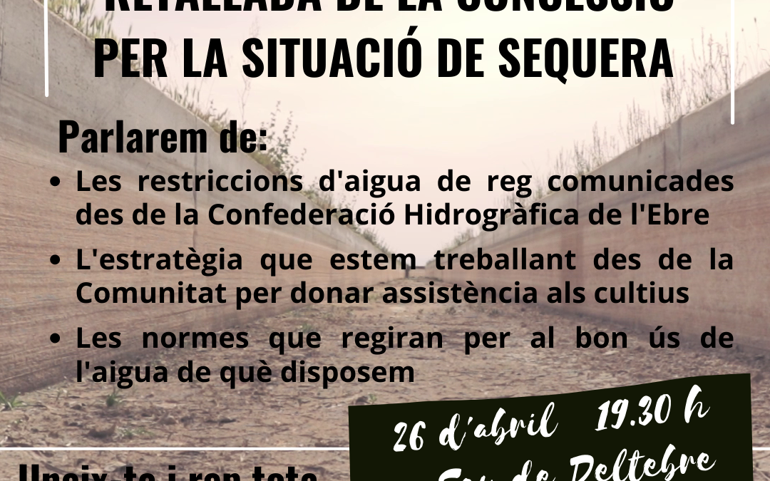 Assemblea informativa sequera