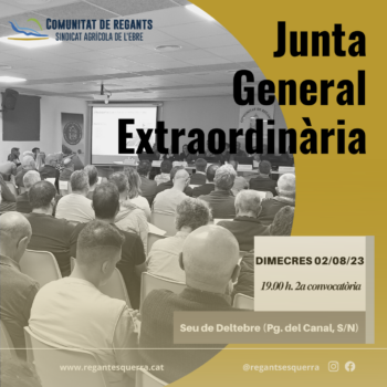 Junta General Extraordinària 02.08.23