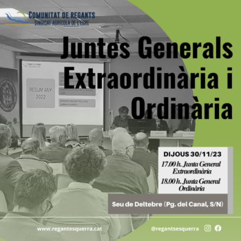 Junta General Ordinària 30.11.23