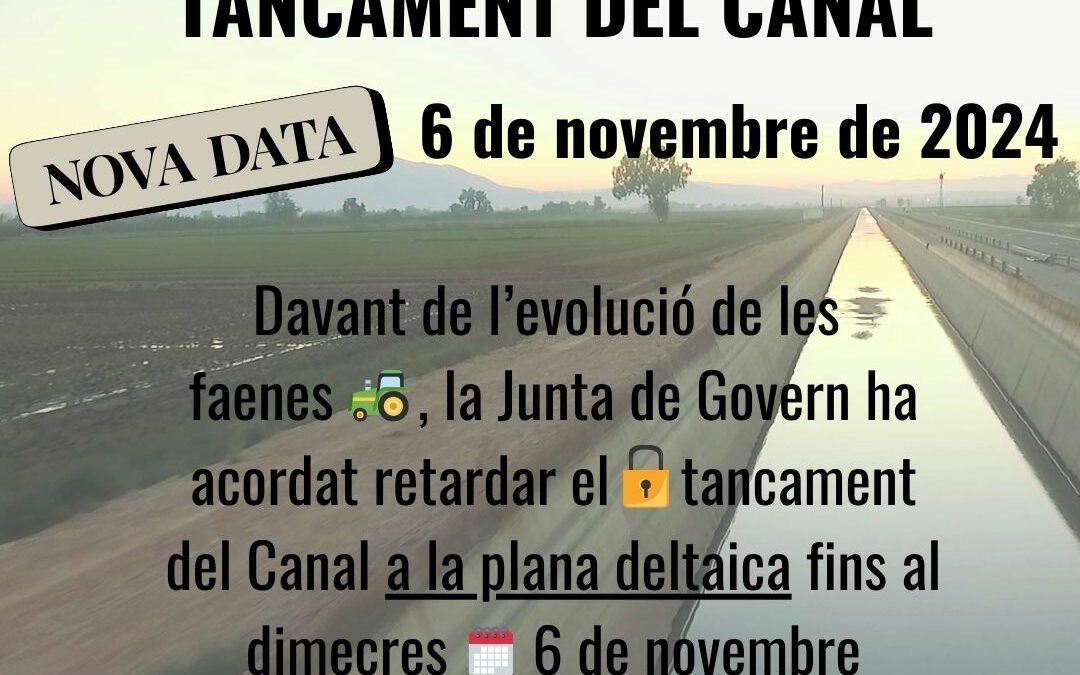 Tancament del Canal 18-10-24