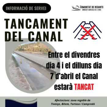Tancament del Canal 04-04-25