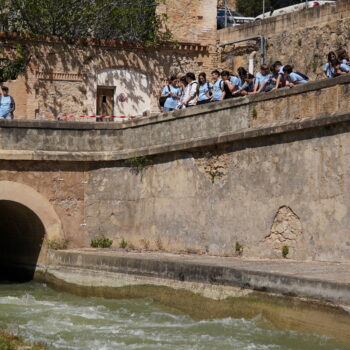 Els alumnes de l’Institut de Camarles, protagonistes de la 2a Festa de la Soltada de l’Aigua a l’Assut