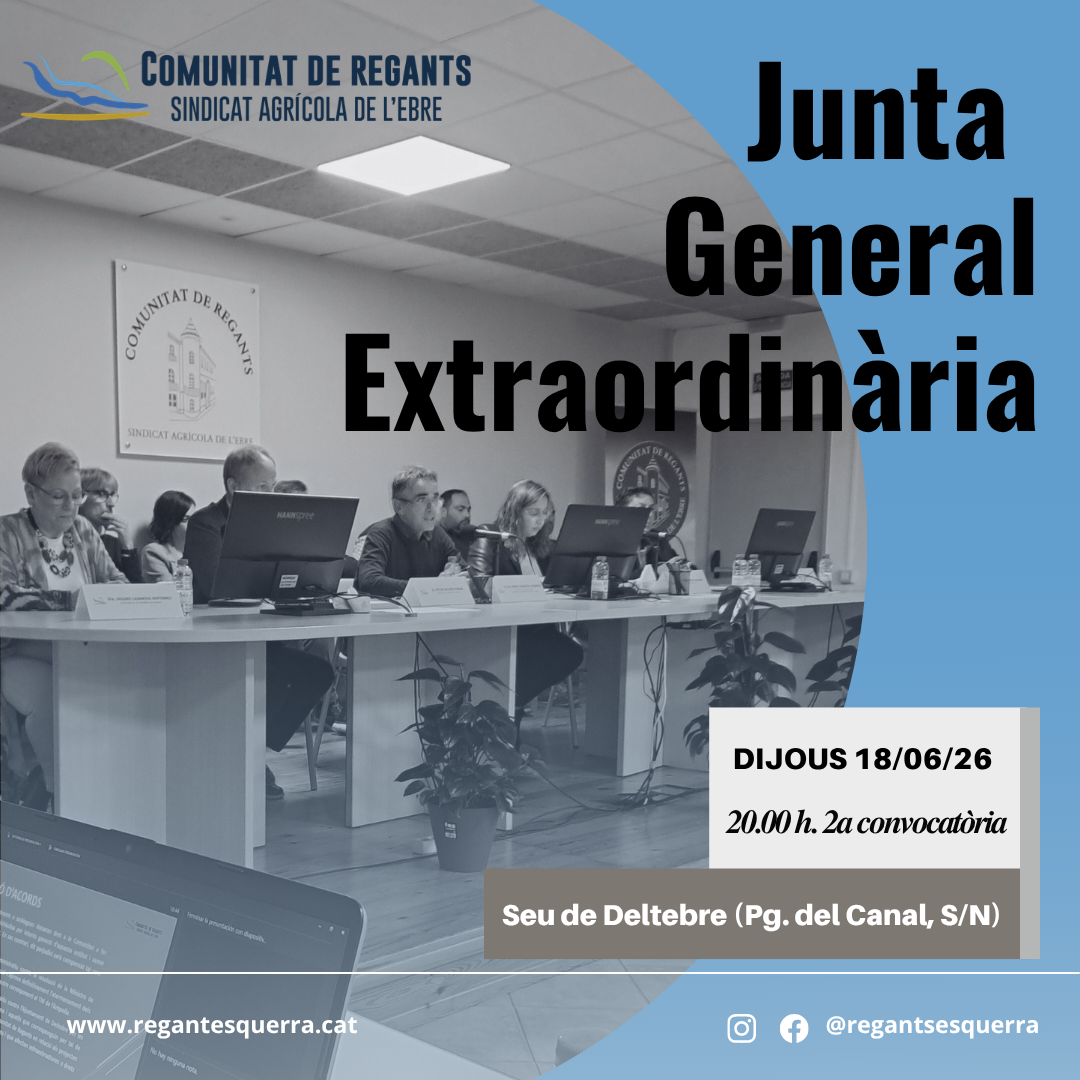 Junta General Extraordinària 18.06.26