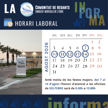 Horari laboral de festes